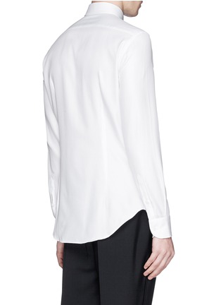 Back View - Click To Enlarge - ARMANI COLLEZIONI - French collar cotton shirt