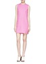 Main View - Click To Enlarge - VICTORIA, VICTORIA BECKHAM - Side zip crepe shift dress