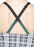 Detail View - Click To Enlarge - TOGA ARCHIVES - Check plaid cross strap bandeau