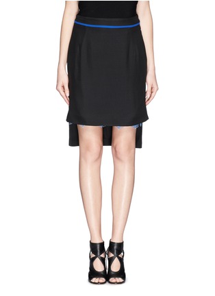 Main View - Click To Enlarge - PREEN BY THORNTON BREGAZZI - Lace insert high-low skirt