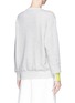 Back View - Click To Enlarge - PREEN BY THORNTON BREGAZZI - Lace appliqué cotton French terry sweatshirt