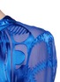 Detail View - Click To Enlarge - PREEN BY THORNTON BREGAZZI - Sheer chiffon devore burnout dress