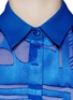Detail View - Click To Enlarge - PREEN BY THORNTON BREGAZZI - Sheer chiffon devore burnout blouse