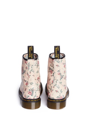 Back View - Click To Enlarge - DR. MARTENS - 1460 floral print lace-up leather boots
