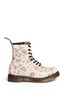 Main View - Click To Enlarge - DR. MARTENS - 1460 floral print lace-up leather boots