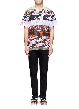 Detail View - Click To Enlarge - GIVENCHY - Multi-pattern cotton T-shirt