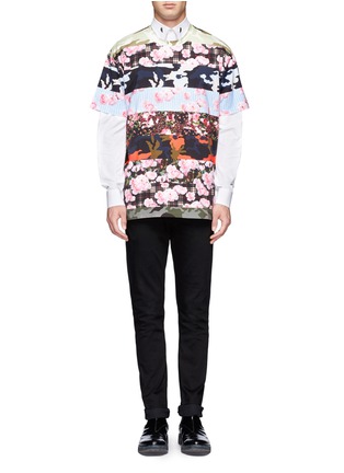 Figure View - Click To Enlarge - GIVENCHY - Multi-pattern cotton T-shirt
