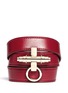 Main View - Click To Enlarge - GIVENCHY - Obsedia triple wrap leather bracelet