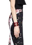 Figure View - Click To Enlarge - GIVENCHY - Obsedia triple wrap leather bracelet