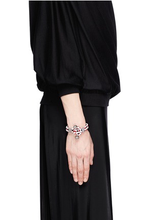 Figure View - Click To Enlarge - GIVENCHY - Whip braid leather bracelet