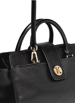 Detail View - Click To Enlarge - TORY BURCH - 'Harper' leather satchel