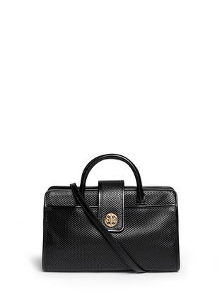 Main View - Click To Enlarge - TORY BURCH - 'Harper' leather satchel