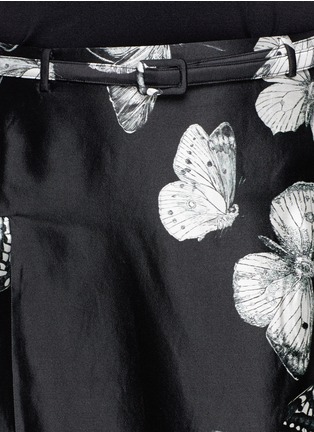 Detail View - Click To Enlarge - CHICTOPIA - Butterfly print satin flare skirt