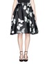 Main View - Click To Enlarge - CHICTOPIA - Butterfly print satin flare skirt