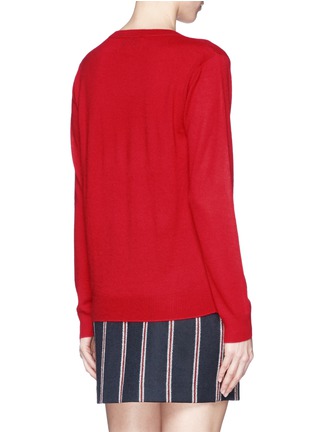 Back View - Click To Enlarge - KATE BARNETT - X Lane Crawford Reindeer sequin embroidery cashmere sweater