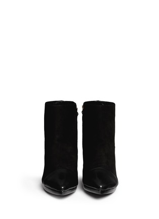 Figure View - Click To Enlarge - TORY BURCH - 'Rivington' leather toe cap suede booties