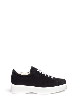 Main View - Click To Enlarge - CLERGERIE - 'Pasketm' suede platform sneakers