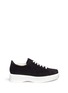 Main View - Click To Enlarge - CLERGERIE - 'Pasketm' suede platform sneakers