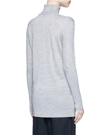 Back View - Click To Enlarge - TOME - Cutout wool blend turtleneck sweater