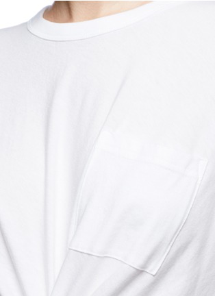 Detail View - Click To Enlarge - T BY ALEXANDER WANG - Twist front cotton T-shirt
