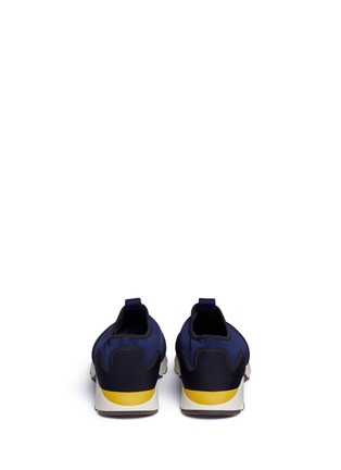 Back View - Click To Enlarge - MARNI - Scuba jersey slip-on sneakers