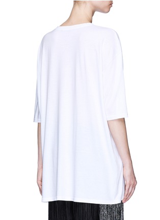 Back View - Click To Enlarge - HAIDER ACKERMANN - 'Silence Soldier' print oversized T-shirt
