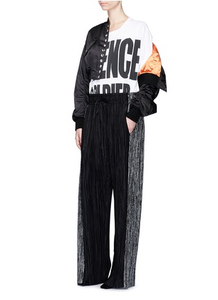 Figure View - Click To Enlarge - HAIDER ACKERMANN - 'Silence Soldier' print oversized T-shirt