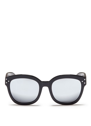 Main View - Click To Enlarge - SPEKTRE - 'Bellucci' acetate square mirror sunglasses