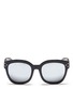 Main View - Click To Enlarge - SPEKTRE - 'Bellucci' acetate square mirror sunglasses