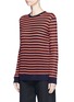 Front View - Click To Enlarge - T BY ALEXANDER WANG - Stripe long sleeve T-shirt