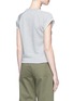 Back View - Click To Enlarge - T BY ALEXANDER WANG - Roll cuff French terry T-shirt