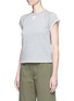 Front View - Click To Enlarge - T BY ALEXANDER WANG - Roll cuff French terry T-shirt