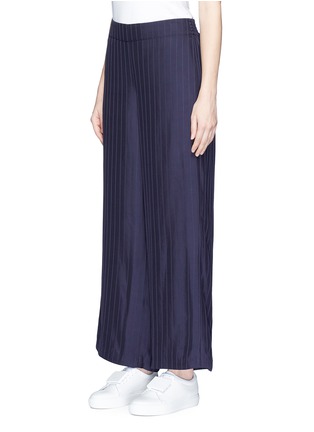 Front View - Click To Enlarge - ACNE STUDIOS - 'Tennessee' stripe twill wide leg pants