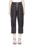 Main View - Click To Enlarge - ISABEL MARANT - 'Duke' contrast stitch high waist canvas pants