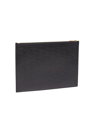 Figure View - Click To Enlarge - THOM BROWNE - MEDIUM PEBBLE GRAIN LEATHER DOCUMENT HOLDER