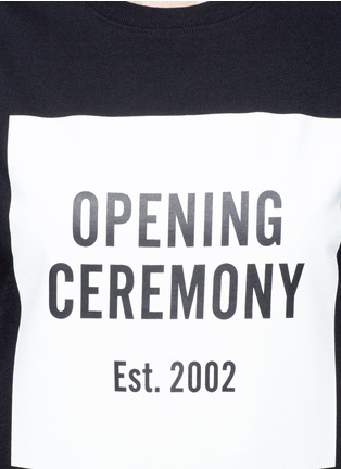 Detail View - Click To Enlarge - OPENING CEREMONY - 'OC' mirrored logo T-shirt