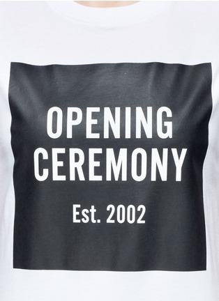 Detail View - Click To Enlarge - OPENING CEREMONY - 'OC' mirrored logo T-shirt
