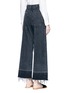 Back View - Click To Enlarge - RACHEL COMEY - 'Legion' raw cuff wide leg jeans