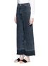 Front View - Click To Enlarge - RACHEL COMEY - 'Legion' raw cuff wide leg jeans