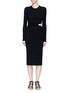 Main View - Click To Enlarge - ELIZABETH AND JAMES - 'Railey' cutout waist knit dress