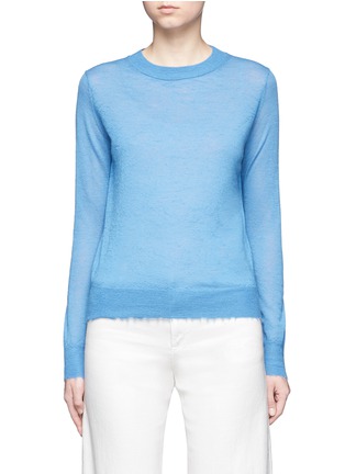 Main View - Click To Enlarge - VINCE - Distressed edge cashmere sweater