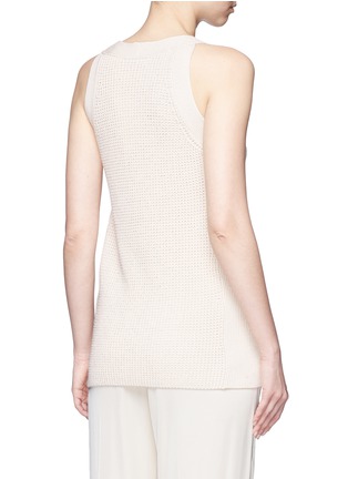 Back View - Click To Enlarge - VINCE - Waffle knit cotton sleeveless tunic