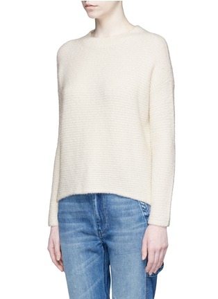 Front View - Click To Enlarge - VINCE - Wool-cashmere bouclé knit sweater