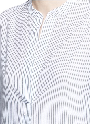 Detail View - Click To Enlarge - VINCE - Stripe shirred back tunic