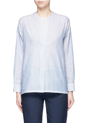 Main View - Click To Enlarge - VINCE - Stripe shirred back tunic