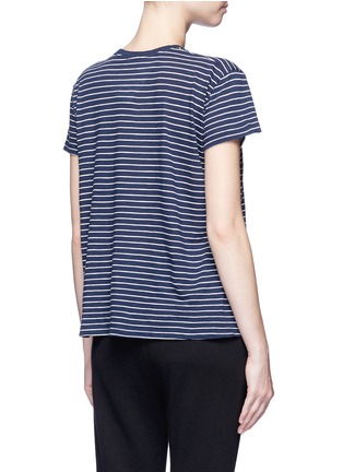 Back View - Click To Enlarge - VINCE - Stripe Pima cotton jersey T-shirt