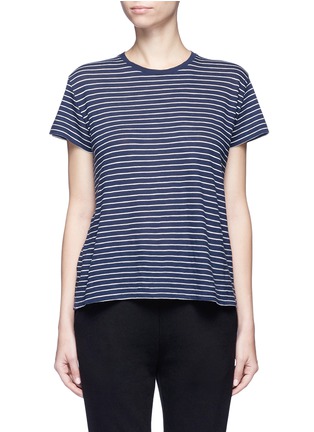 Main View - Click To Enlarge - VINCE - Stripe Pima cotton jersey T-shirt