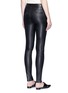 Back View - Click To Enlarge - HELMUT LANG - Stretch lambskin leather leggings