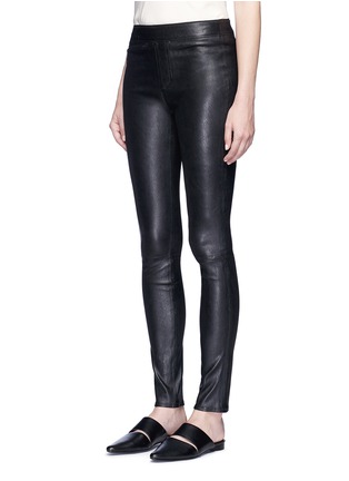 Front View - Click To Enlarge - HELMUT LANG - Stretch lambskin leather leggings