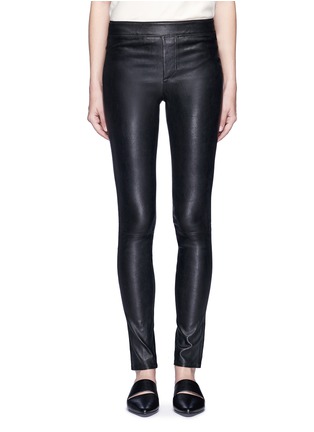 Main View - Click To Enlarge - HELMUT LANG - Stretch lambskin leather leggings